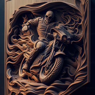 3D model st ghost rider (STL)